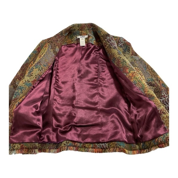 Anthropologie Acorn Open Jacket size 6• Paisley Tapestry Jacket. - Picture 6 of 13